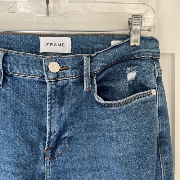 FRAME Le High Flare Jeans distressed size 29 - Picture 10 of 12